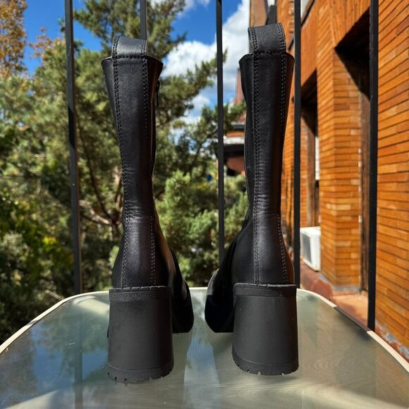 New Miista E8 Sibylle Boots Black Leather Platform US 6.5 // EUR 37 - Picture 8 of 11